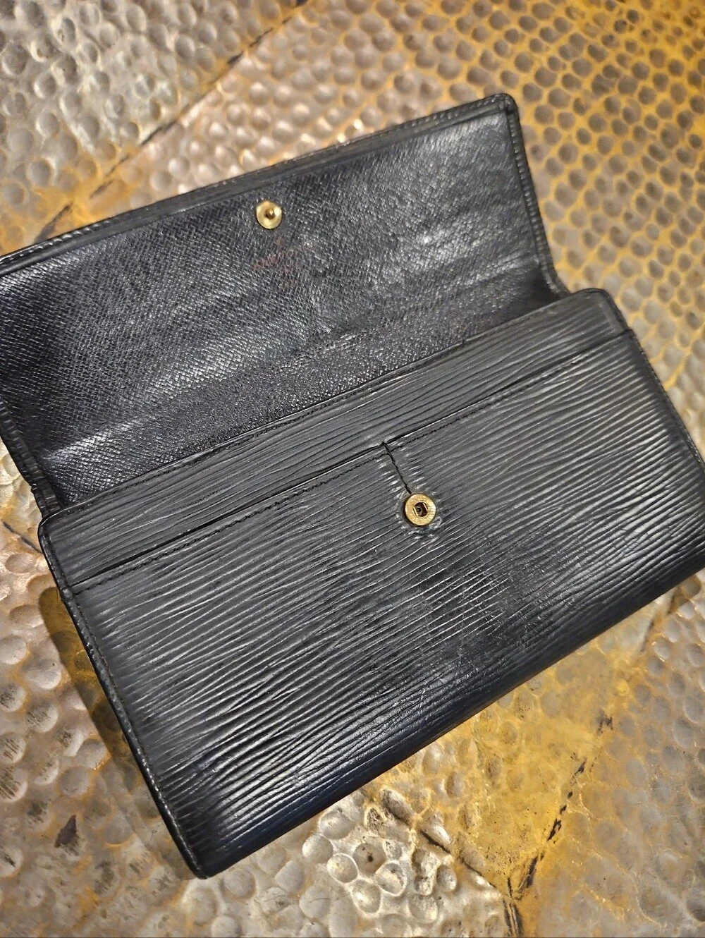 Louis Vuitton Epi Leather Women's Wallet Black